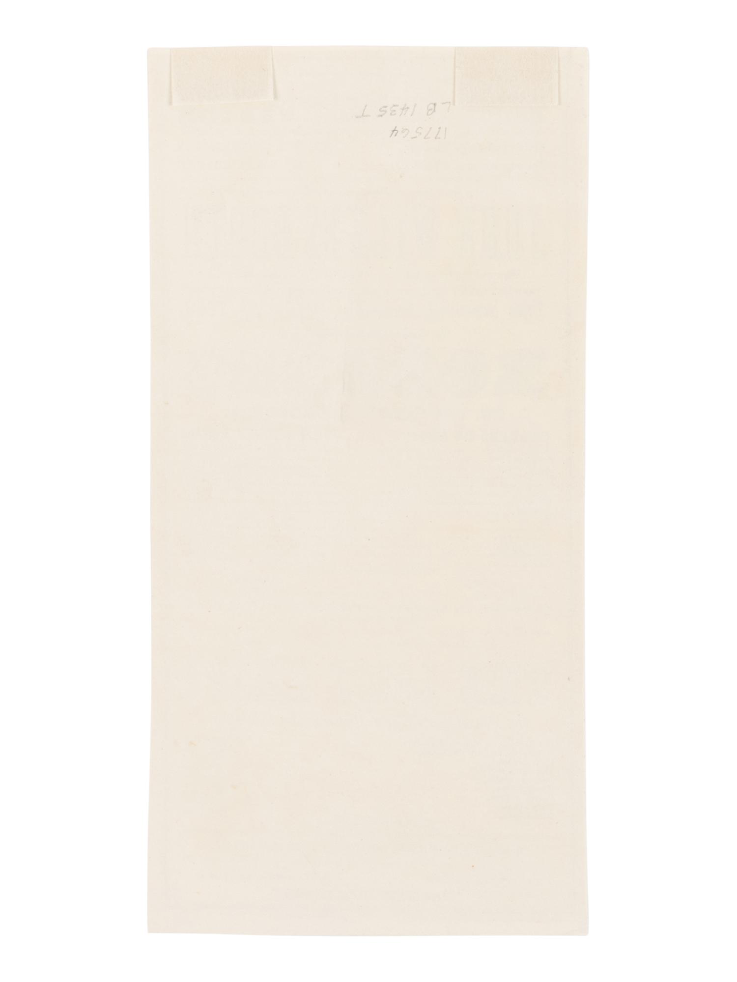 [BOOTH, John Wilkes (1838-1865)]. A broadside playbill for Booth's performance as Charles de Moor in Tragedy of the Robbers or, The Forest of Bohemia at the Arch Street Theatre, Philadelphia, 7 March 1863.