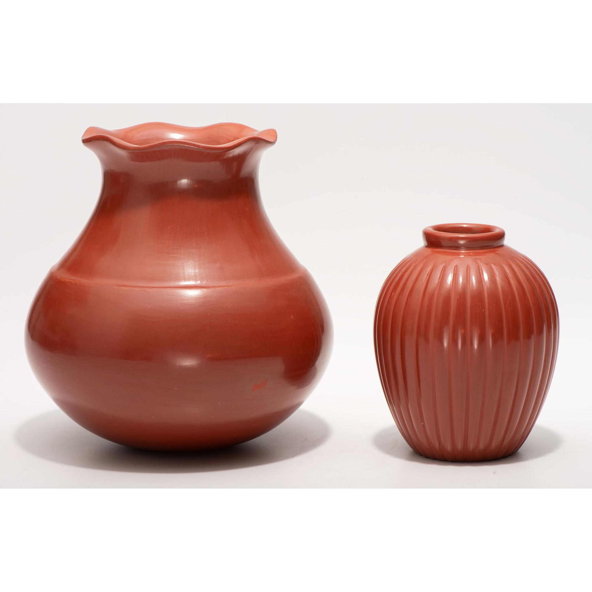 Santa Clara Redware Jars