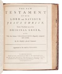 [BIBLE, in English]. The Holy Bible, containing the Old and New Testaments . Cambridge: John Archdeacon, 1769.