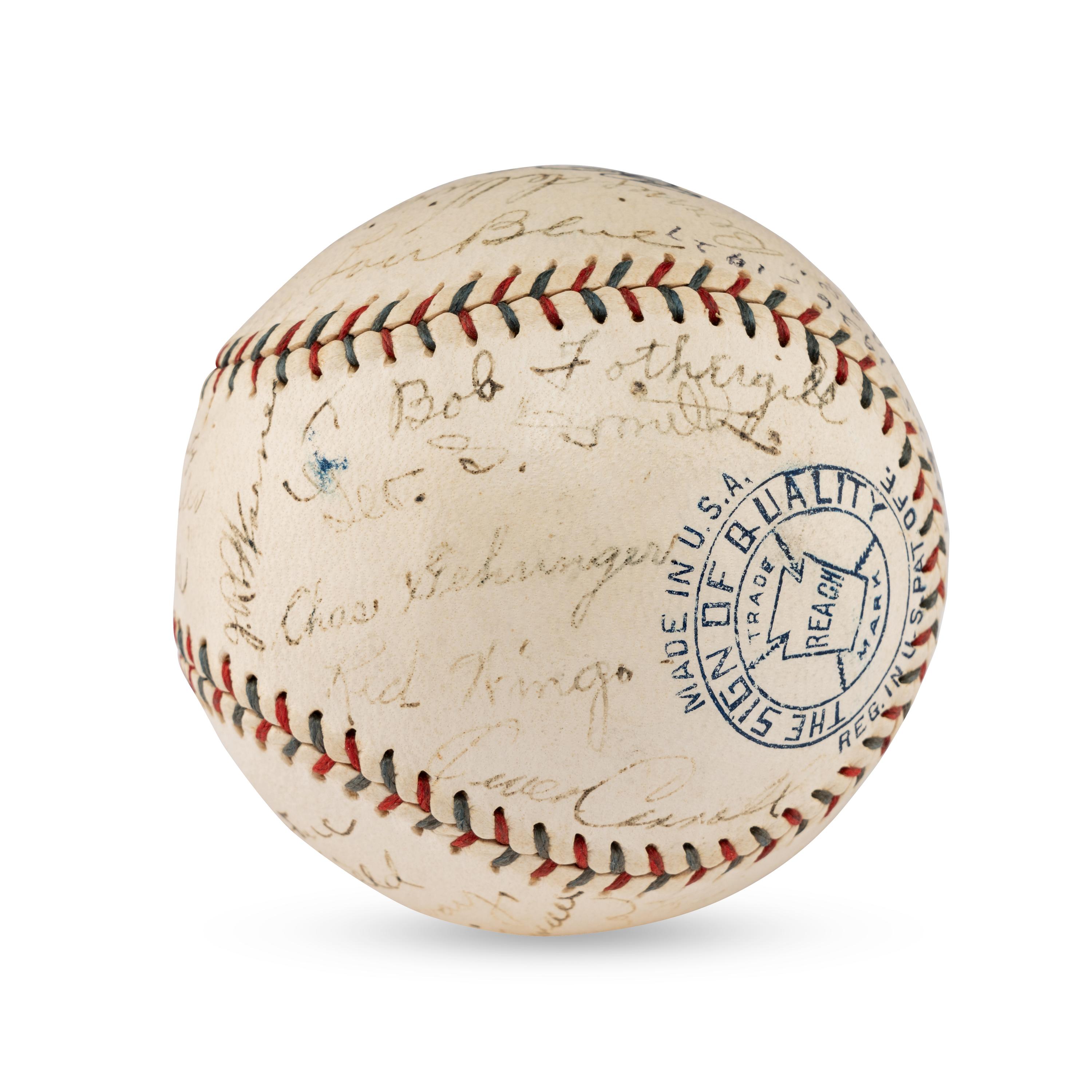 A 1927 Detroit Tigers Team Signed Autograph Baseball Featuring Hall of Famers Harry Heilmann, Heinie Manush and Charlie Gehringer (PSA Letter of Authenticity),