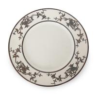 A Lenox Beleek Porcelain Overlay Dessert Service — 20TH CENTURY
