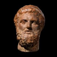 A Roman Terracotta Head of a Bearded Man
