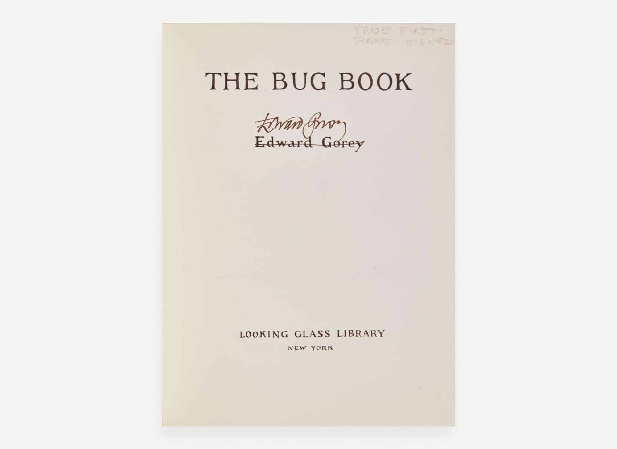 [Children's & Illustrated] Gorey, Edward: The Bug Book