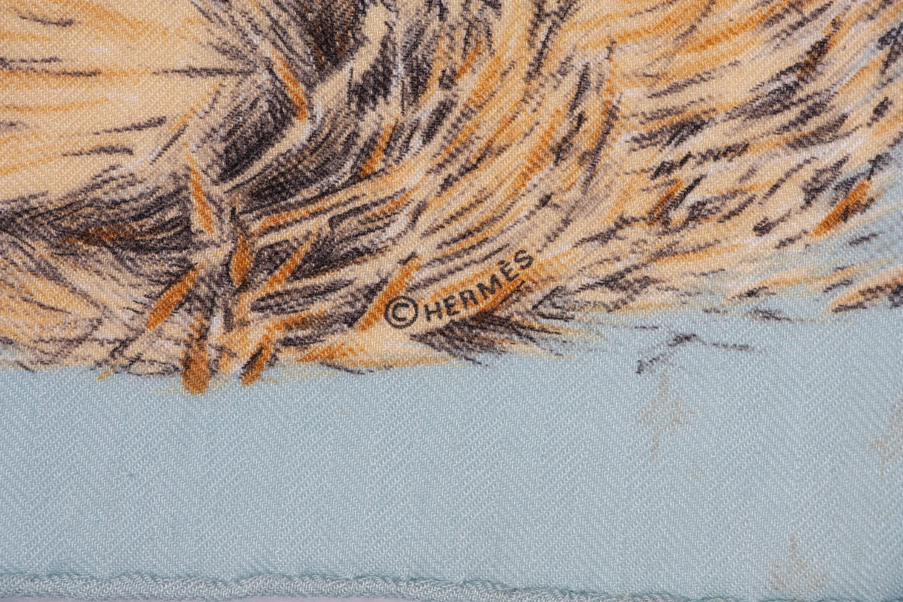 Four Hermès 90cm Cashmere and Silk Scarves