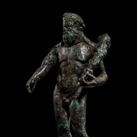A Roman Bronze Statuette of Hercules