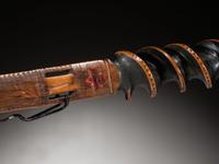 Western Great Lakes Twisted Pipe Stem, with Catlinite Bowl