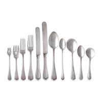 A Cased Sterling Silver Flatware Service in the "Hepplewhite" Pattern