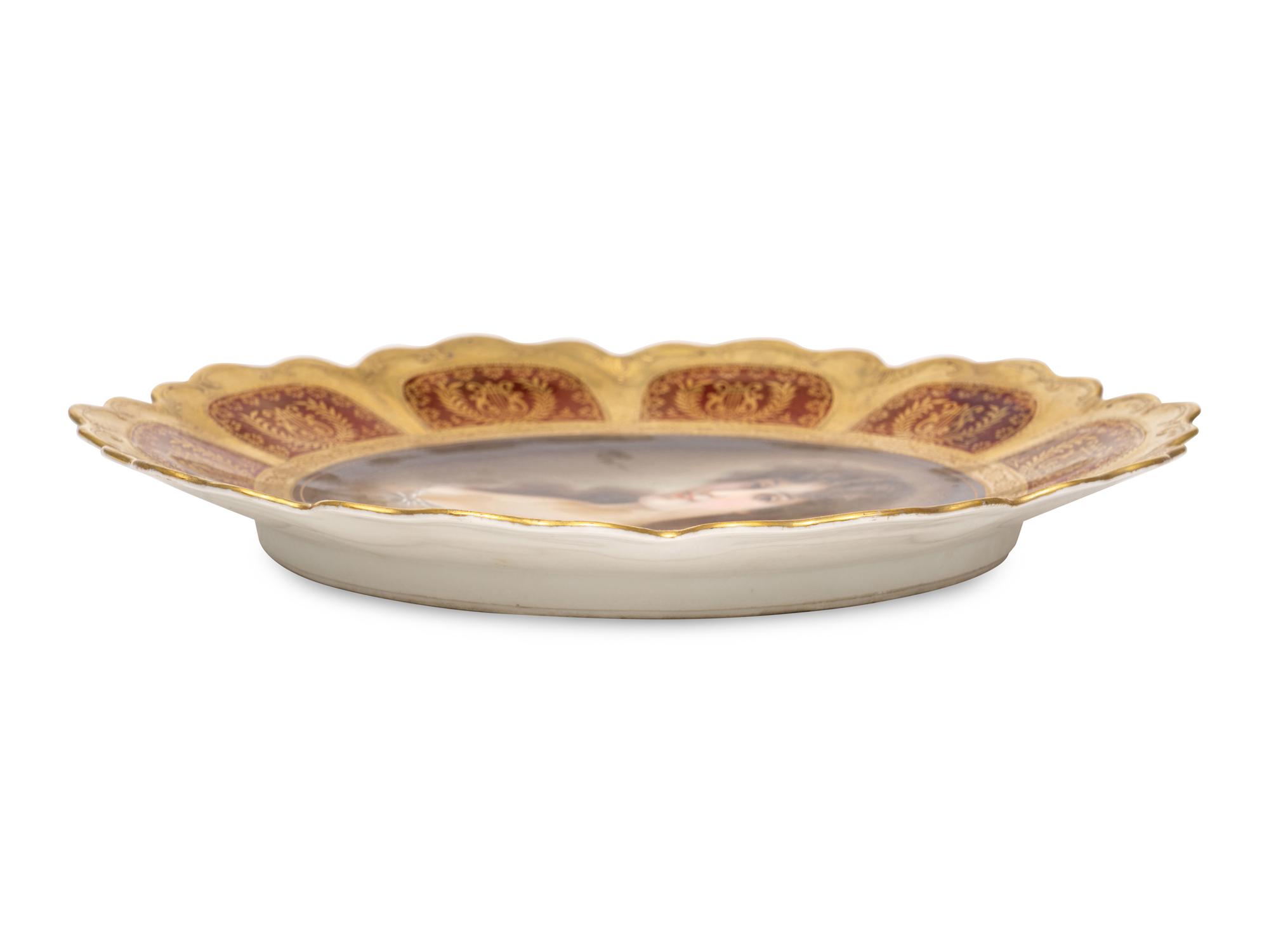 A Vienna Style Porcelain Cabinet Plate