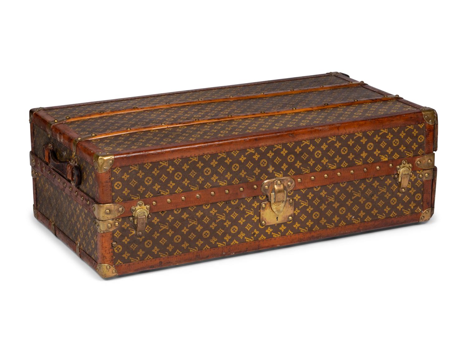 Louis Vuitton Malle-Armoire Steamer Wardrobe Trunk, Early 20th Century