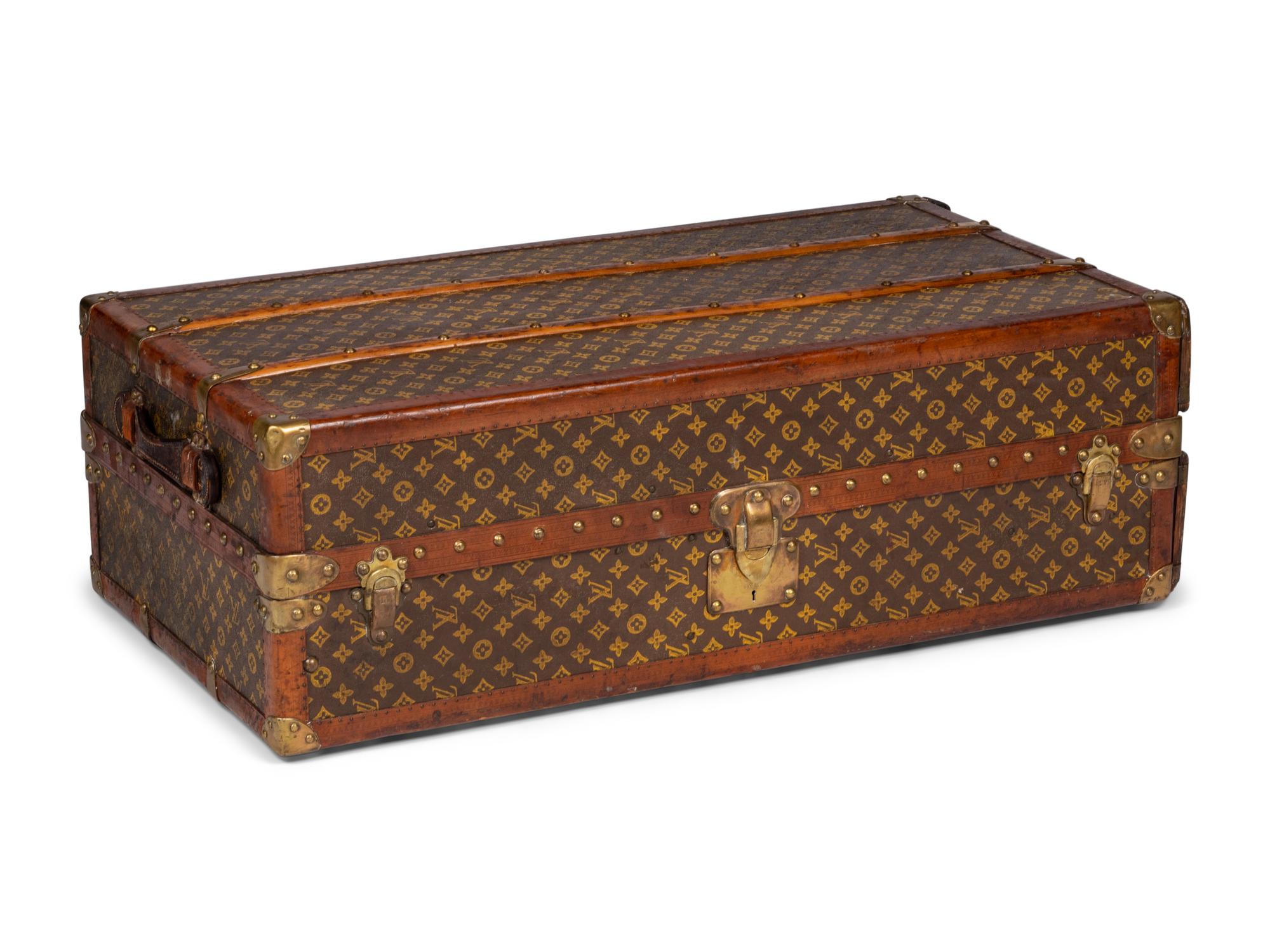 Louis Vuitton Malle-Armoire Steamer Wardrobe Trunk, Early 20th Century