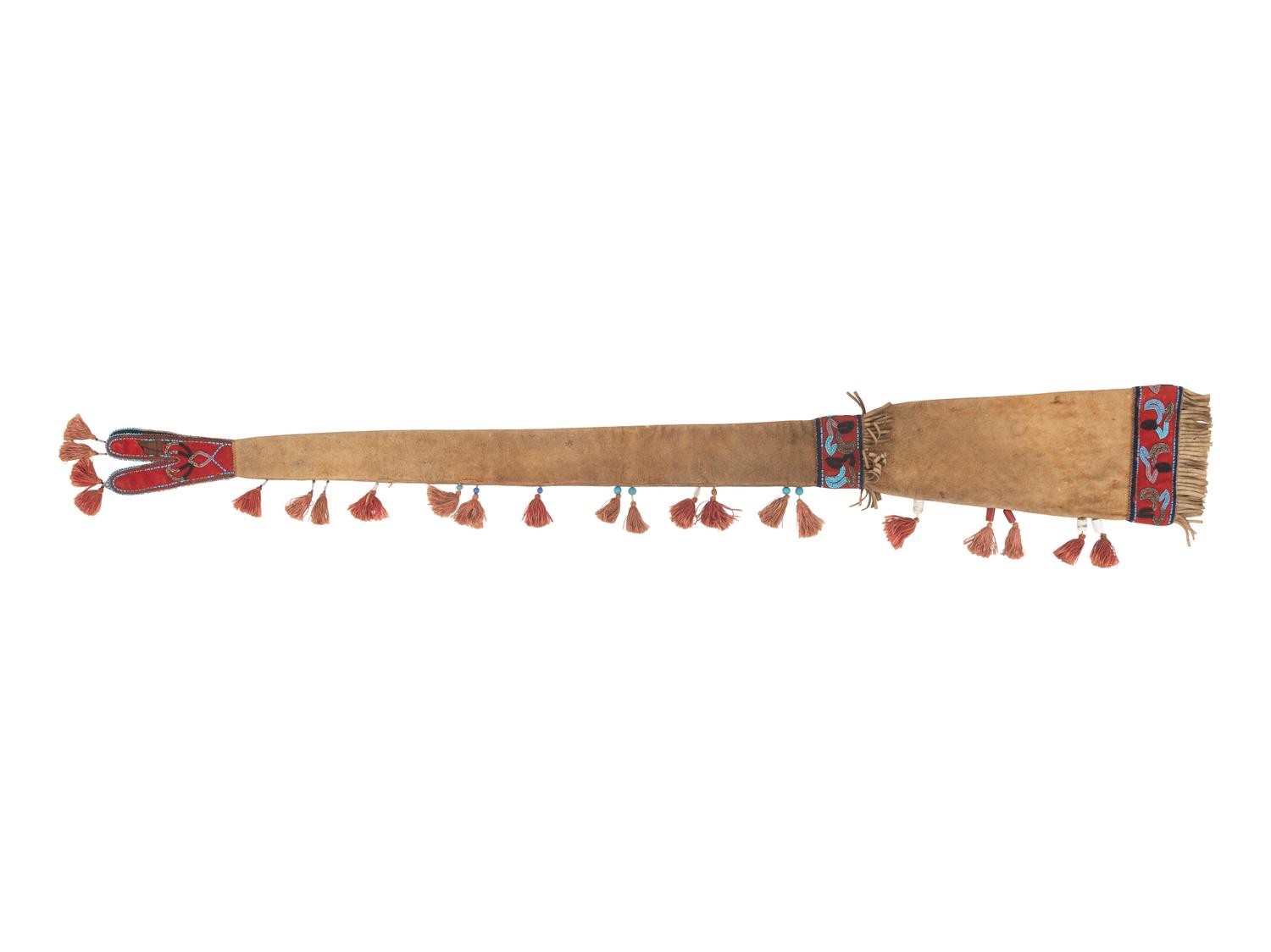 Athapaskan Moose Hide Beaded Rifle Scabbard