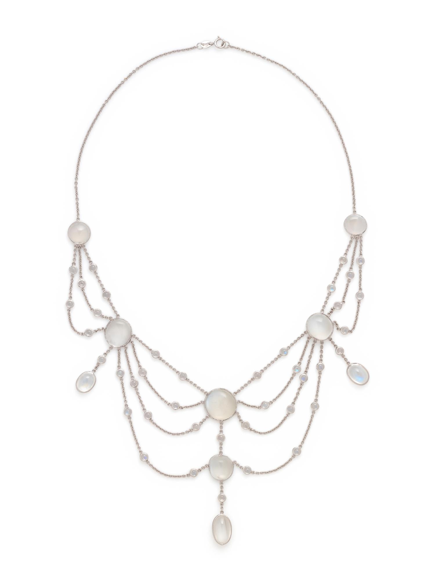 MOONSTONE SWAG NECKLACE