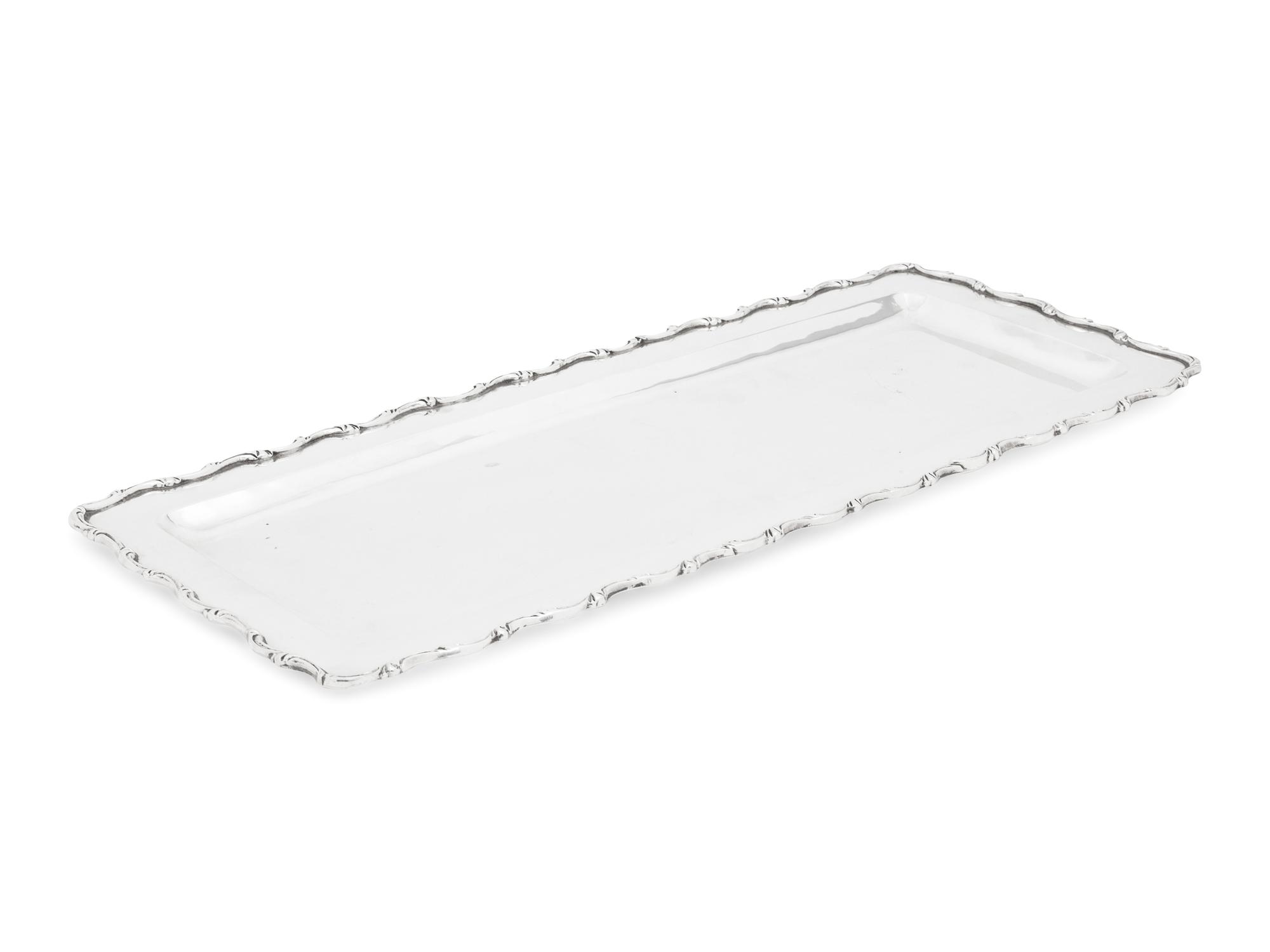A Mexican Silver Serving Tray