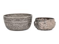 Two Burmese Silver Bowls