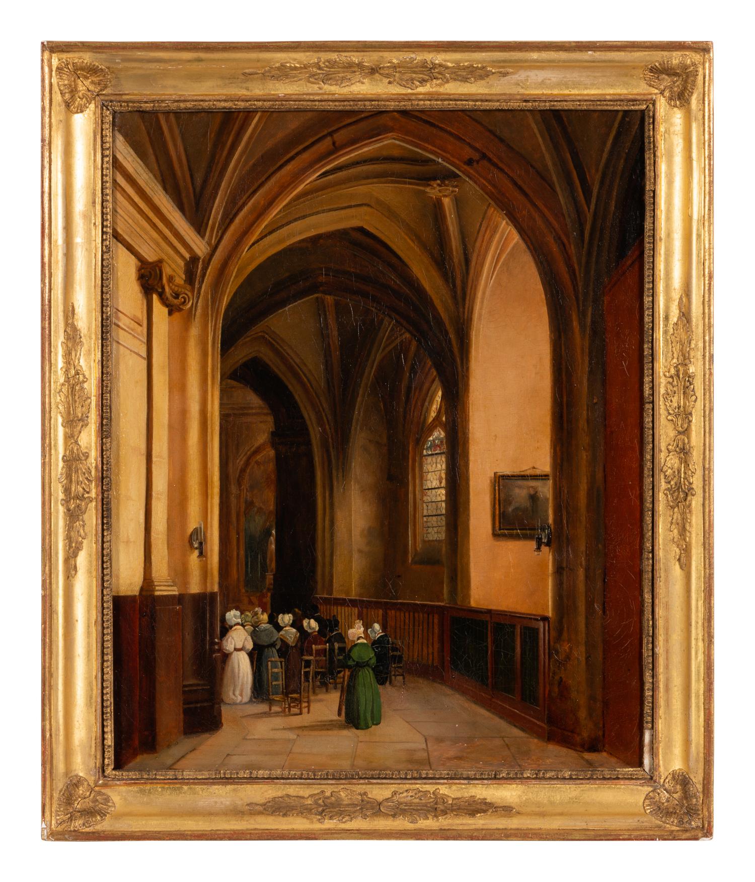 Gothic Church Interior , c. 1830