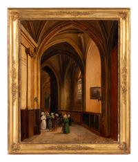 Gothic Church Interior , c. 1830