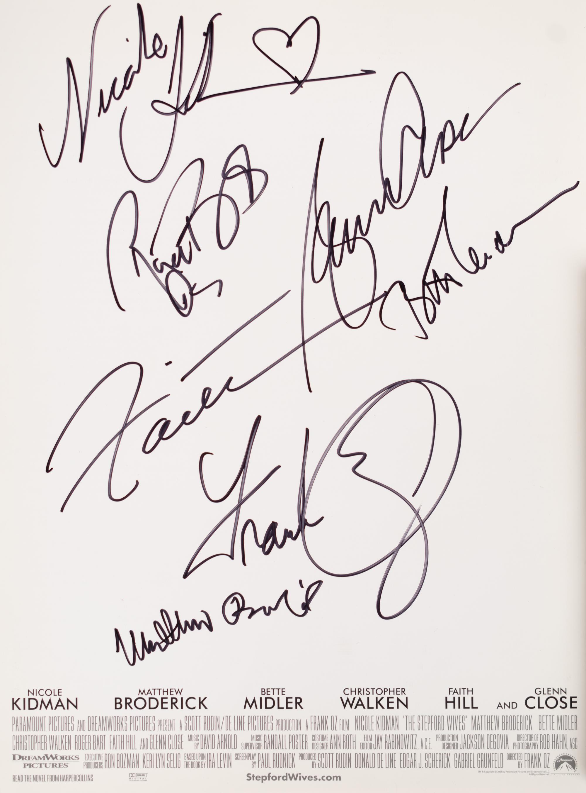 (Film Press Kits) A group of 13 press kits and production notes for various films and film festivals, many signed; comprising: