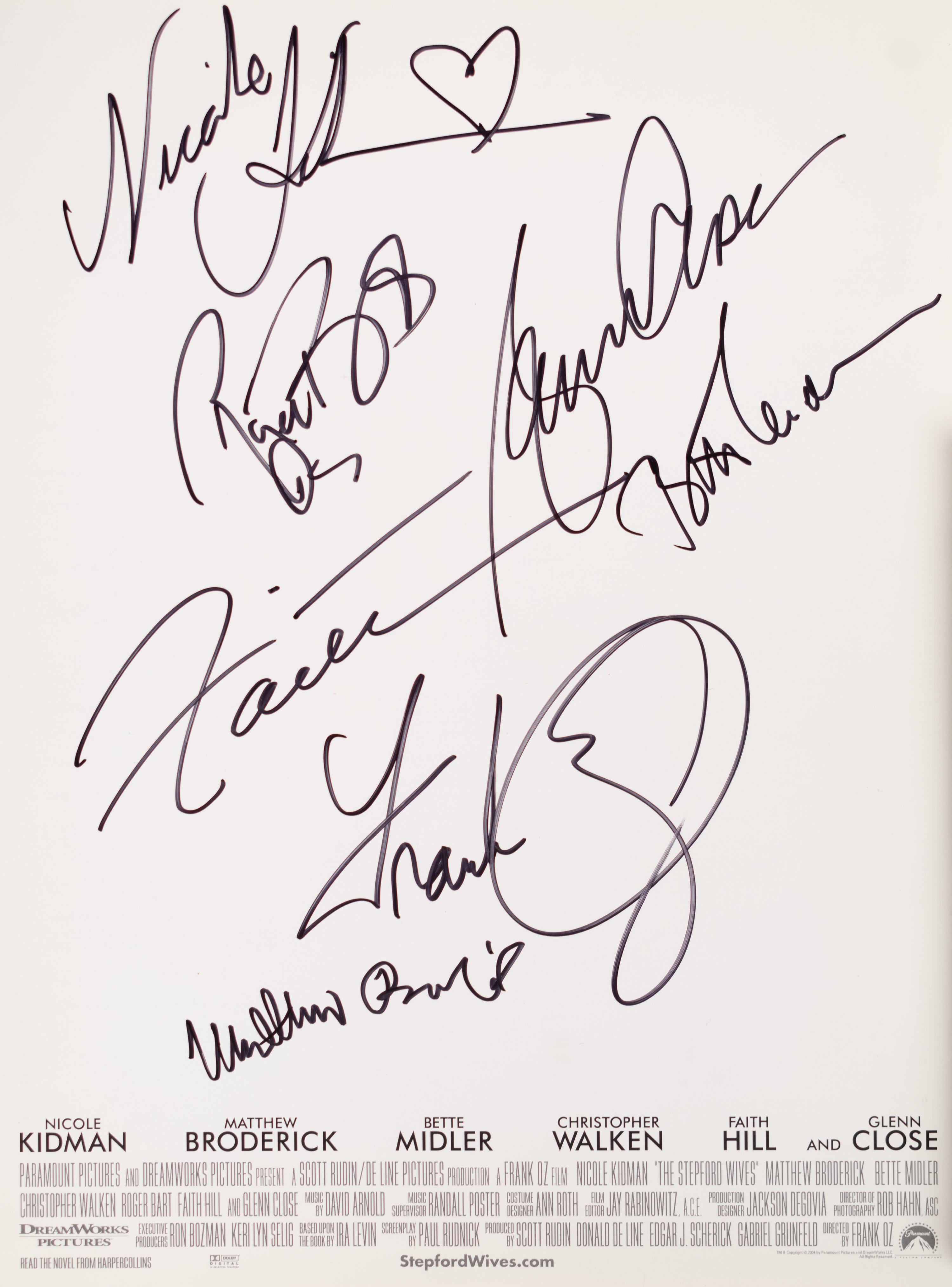 (Film Press Kits) A group of 13 press kits and production notes for various films and film festivals, many signed; comprising: