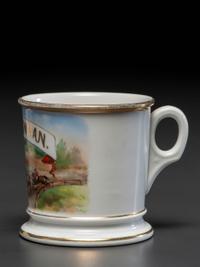 A Jockey's Porcelain Occupational Shaving Mug