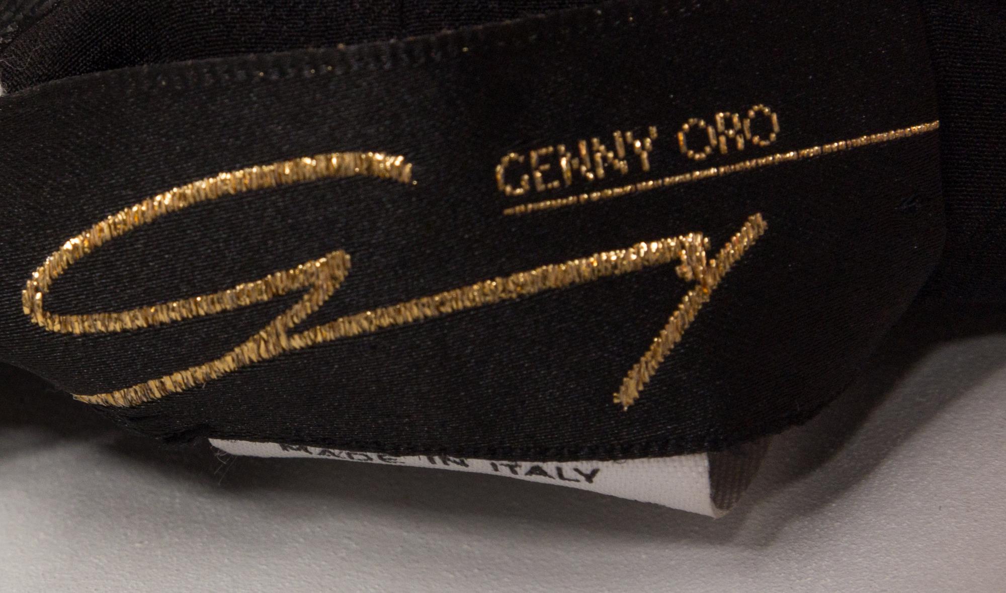 A Versace for Genny Oro Leather Bondage Convertible Dress, Size 6.