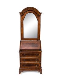 A George I Walnut Secretary Desk