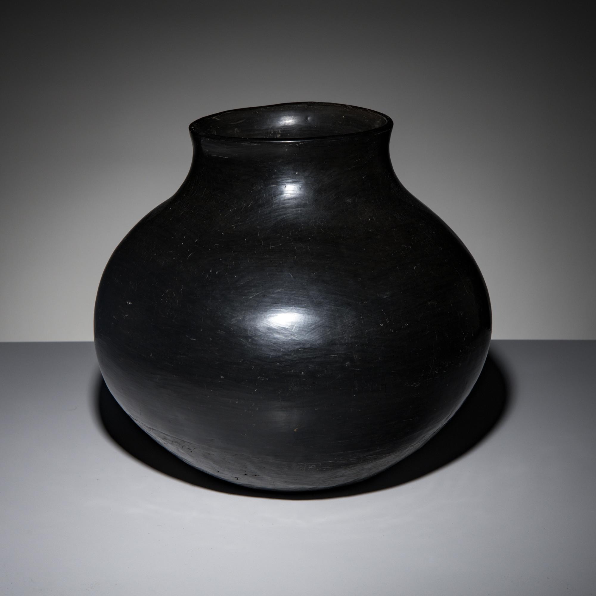 Santa Clara Blackware Pottery Jar