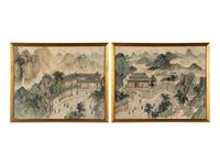 Two Chinese Silk Screen Prints