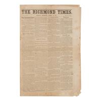 [LINCOLN ASSASSINATION]. A group of 6 newspapers, comprising: