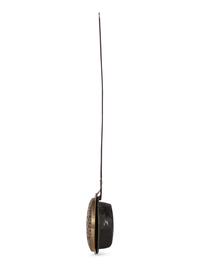 An English Wrought-Iron and Pierced and Engraved Brass Warming Pan