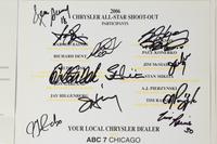 A Group of Three Chrysler All-Star Golf Shootout Signed Autograph Invitations Including Multiple Chicago Hall of Famers (Beckett Authentication Services BAS Certified),