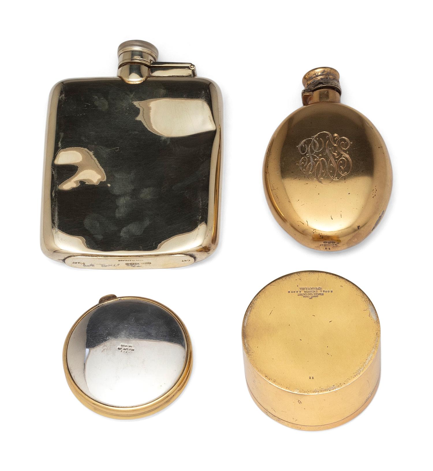 Four Silver-Gilt Hollowware Articles