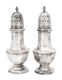 A Pair of Edwardian Silver Muffineers