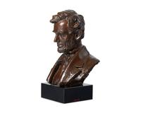 After Daniel Chester French (1850-1931), A Bronze Portrait Bust of Abraham Lincoln