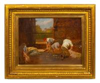 Figures Shearing Sheep