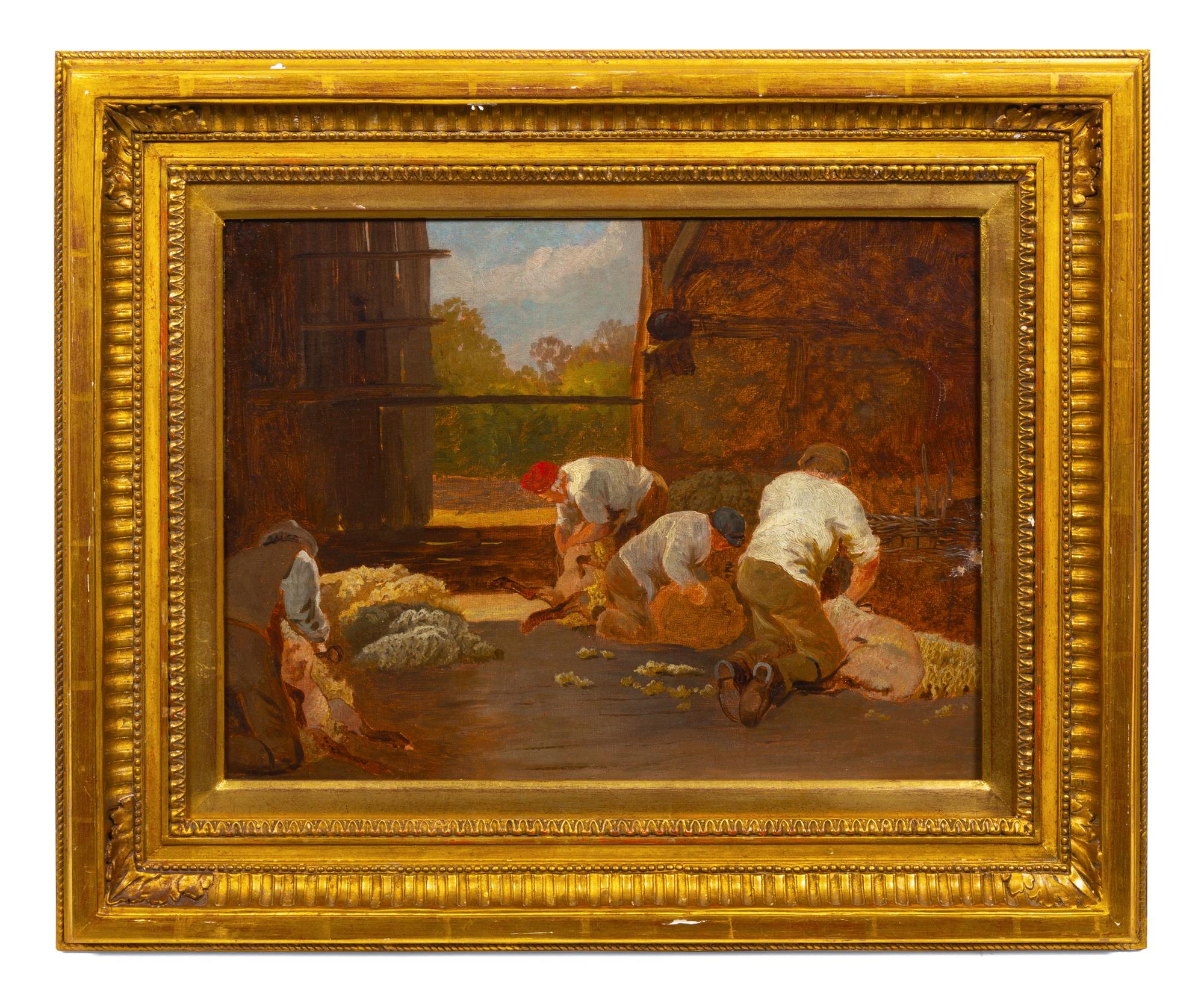 Figures Shearing Sheep