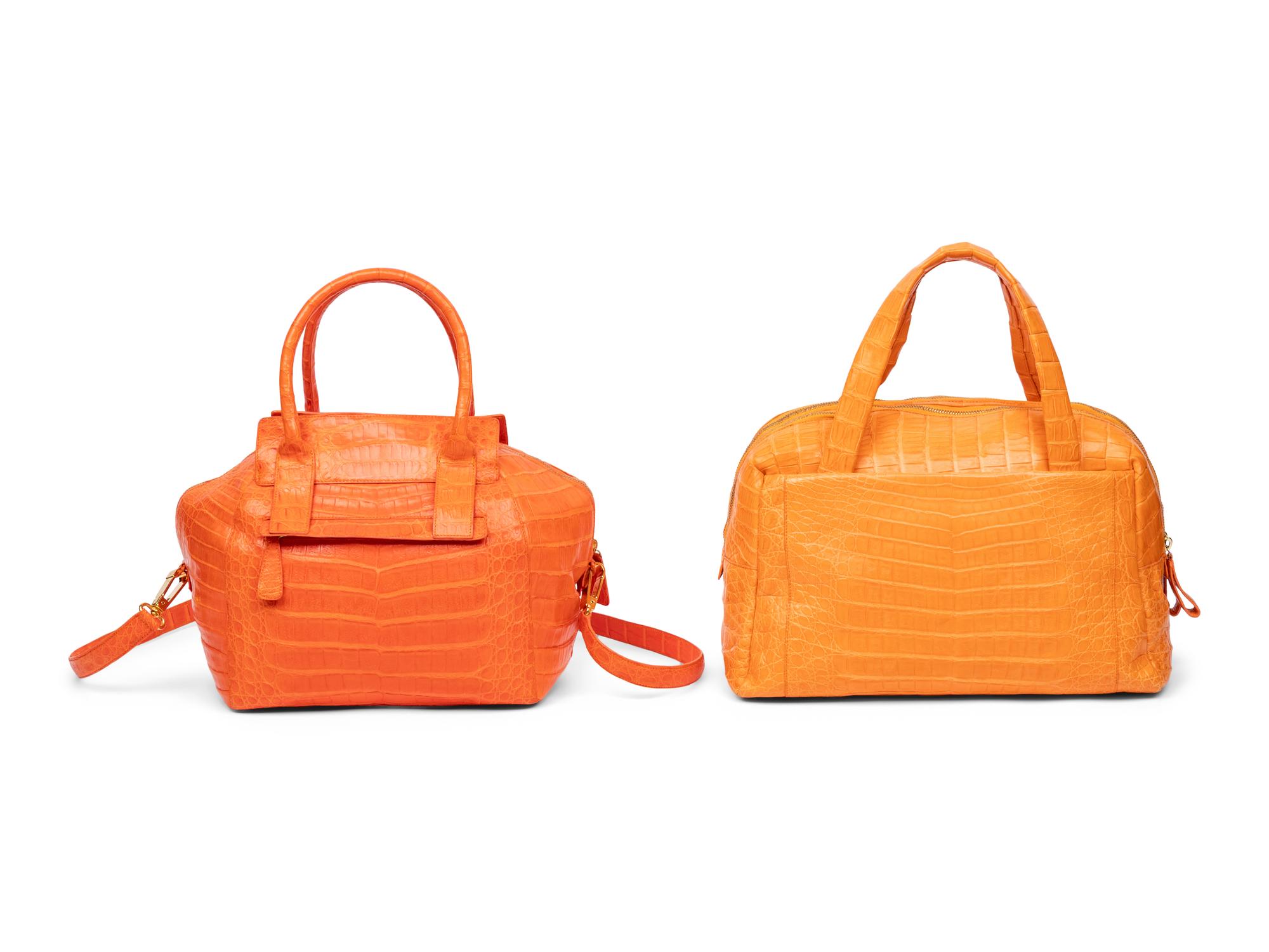 Nancy Gonzalez, Two Orange Handbags