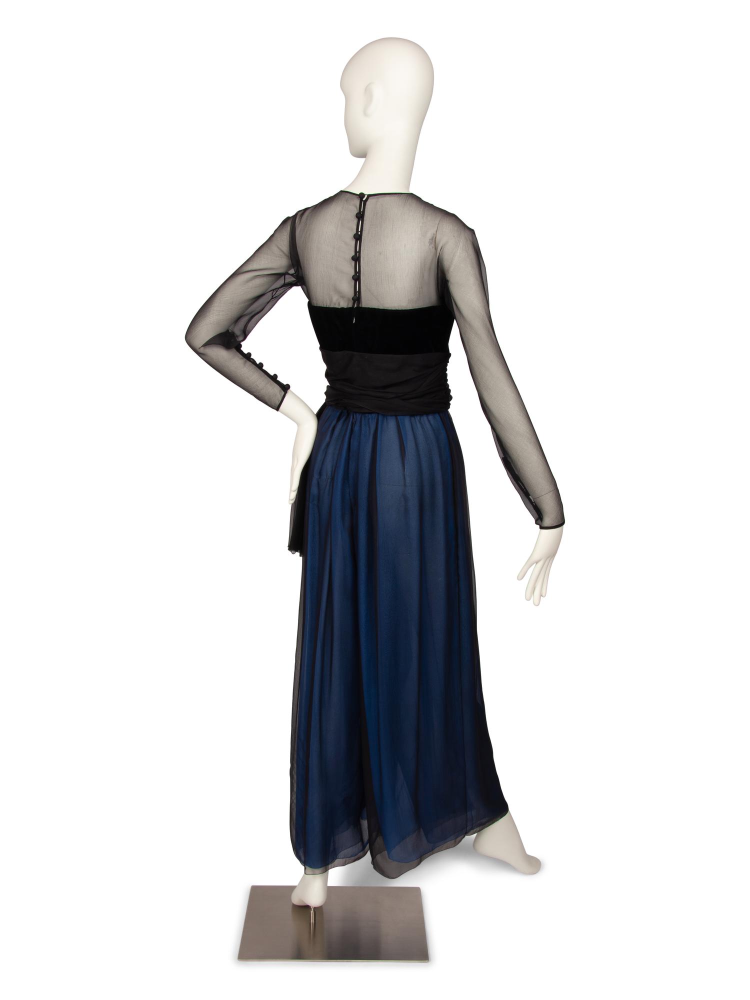 Christian Dior Haute Couture Chiffon Jumpsuit, Autumn/Winter 1988-89