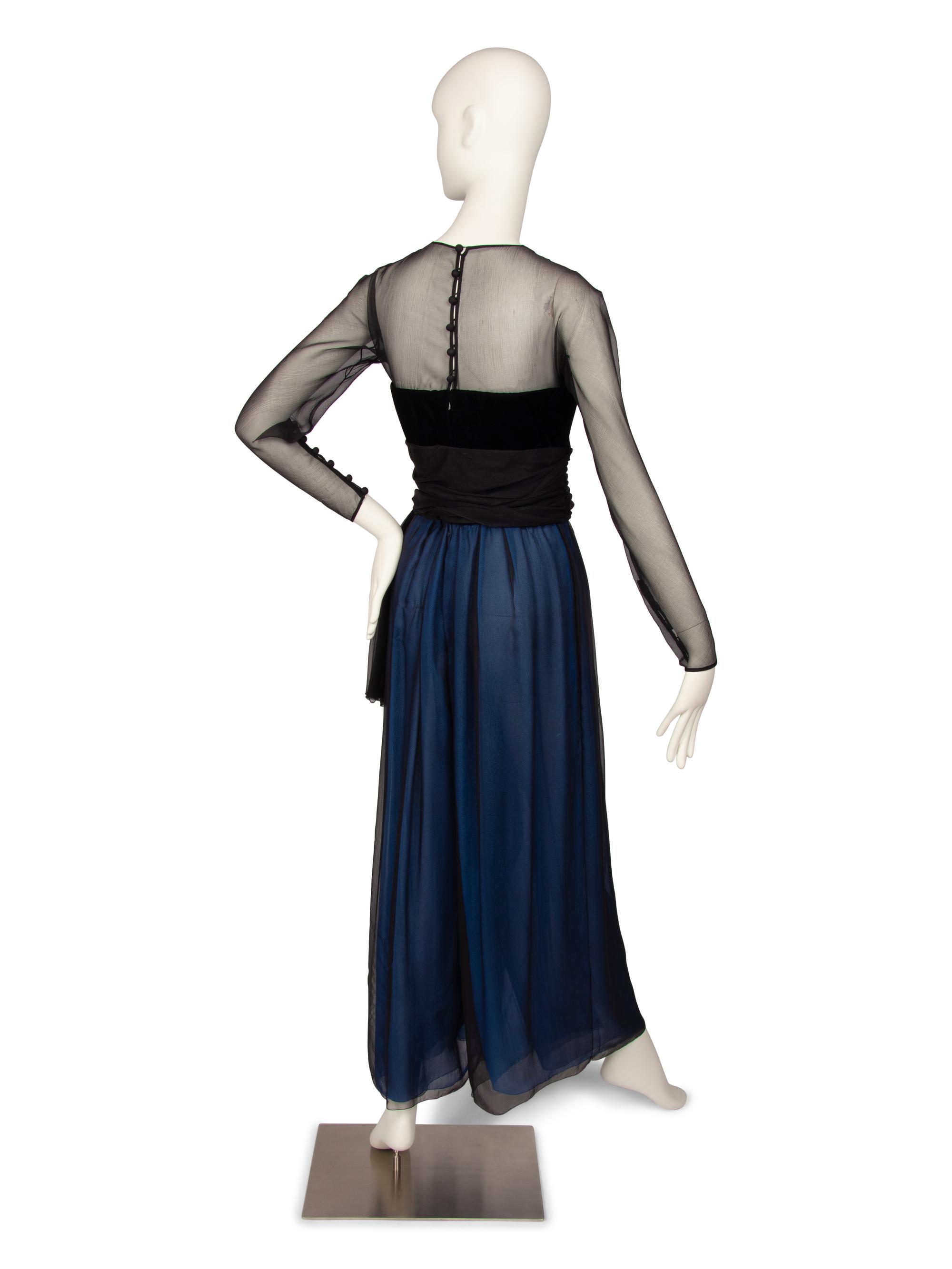 Christian Dior Haute Couture Chiffon Jumpsuit, Autumn/Winter 1988-89