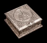 Three Silverplated Boxes — 19th Century