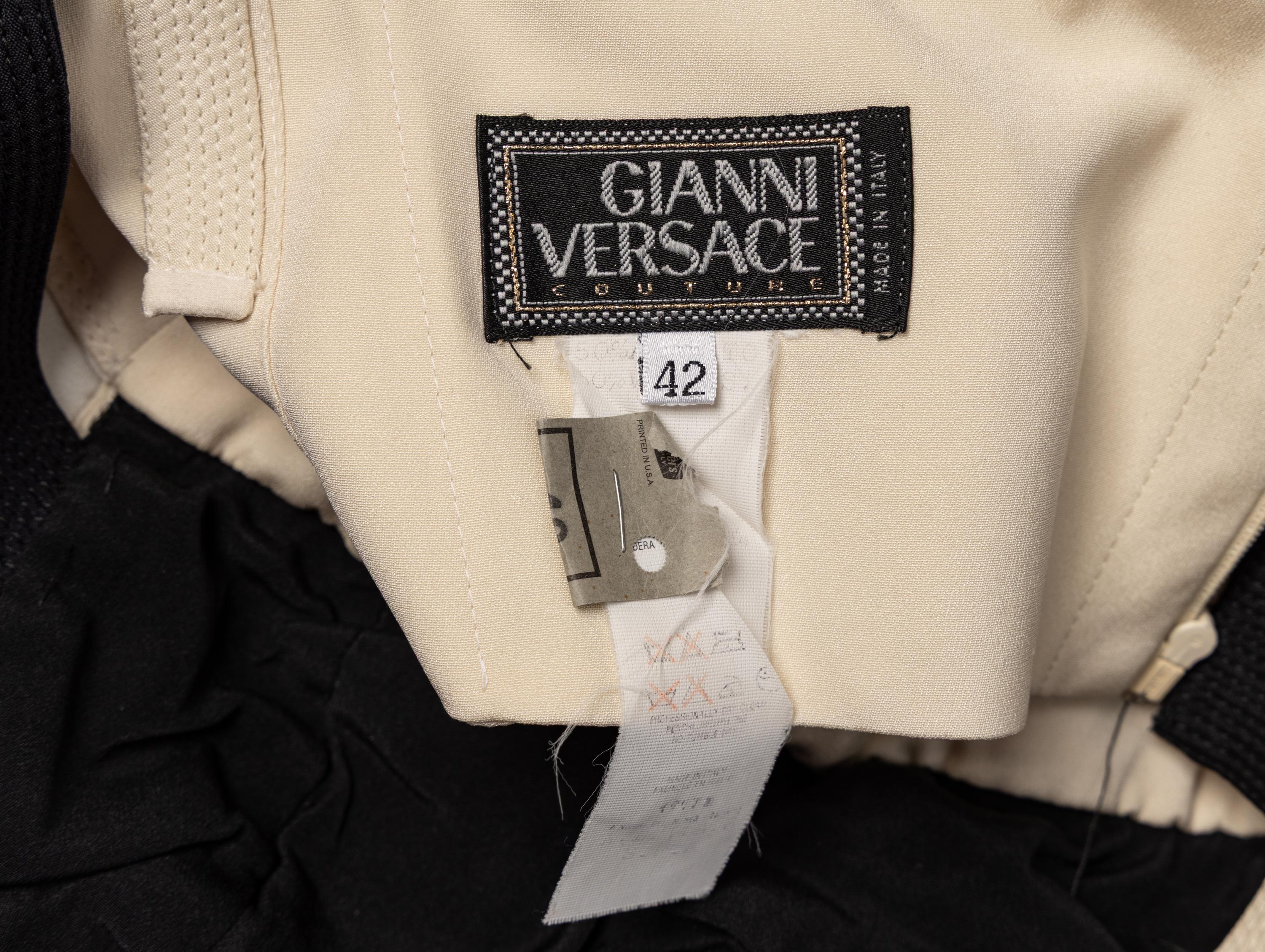 Gianni Versace, Black & White Bustier Gown, 1993