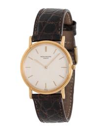 PATEK PHILIPPE, REF. 3520, 18K YELLOW GOLD VINTAGE 'CALATRAVA' WATCH