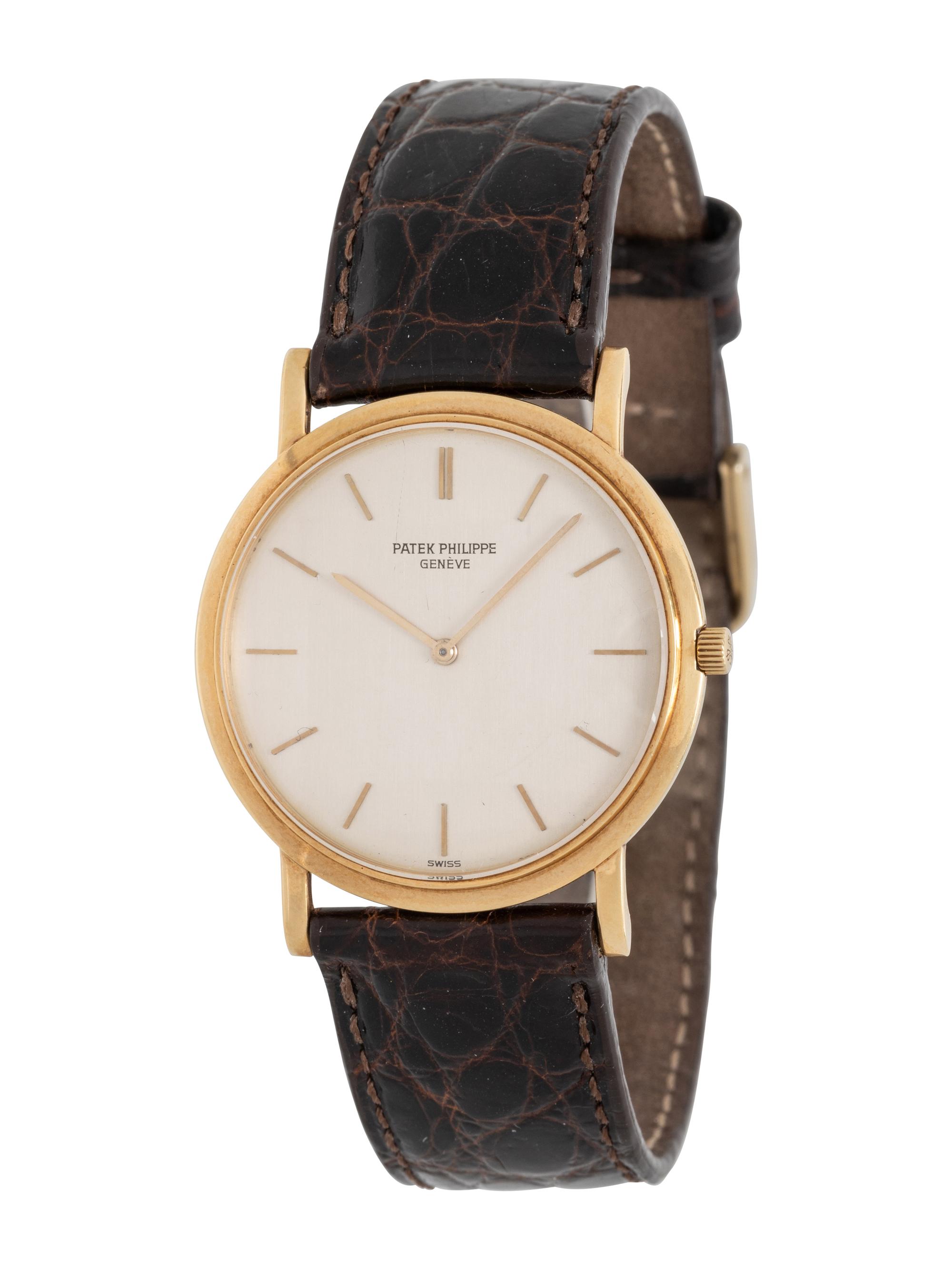 PATEK PHILIPPE, REF. 3520, 18K YELLOW GOLD VINTAGE 'CALATRAVA' WATCH