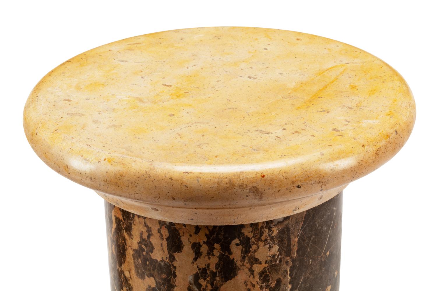 A Pair of Italian Marble Pedestals