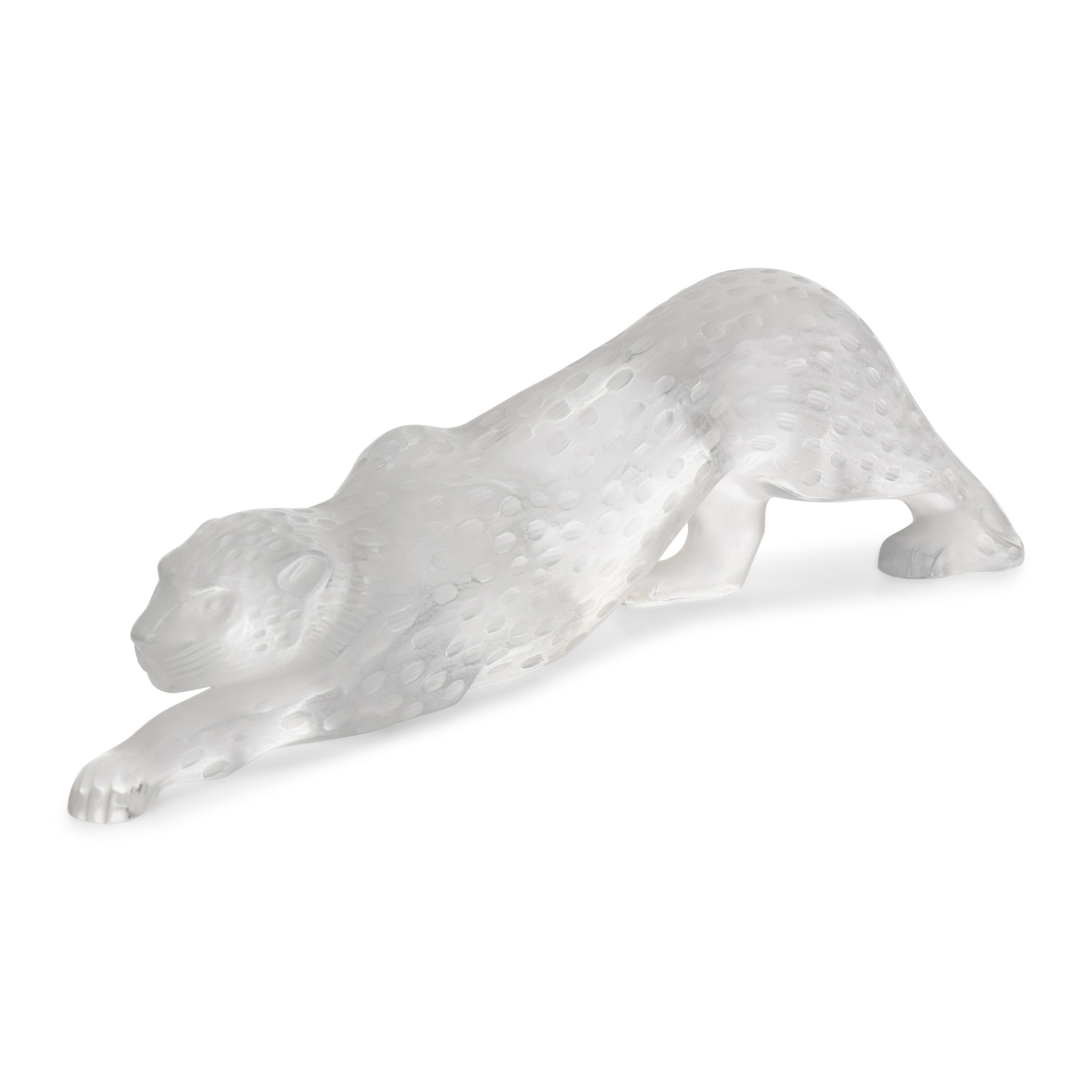 A Lalique Zeila Panther Sculpture