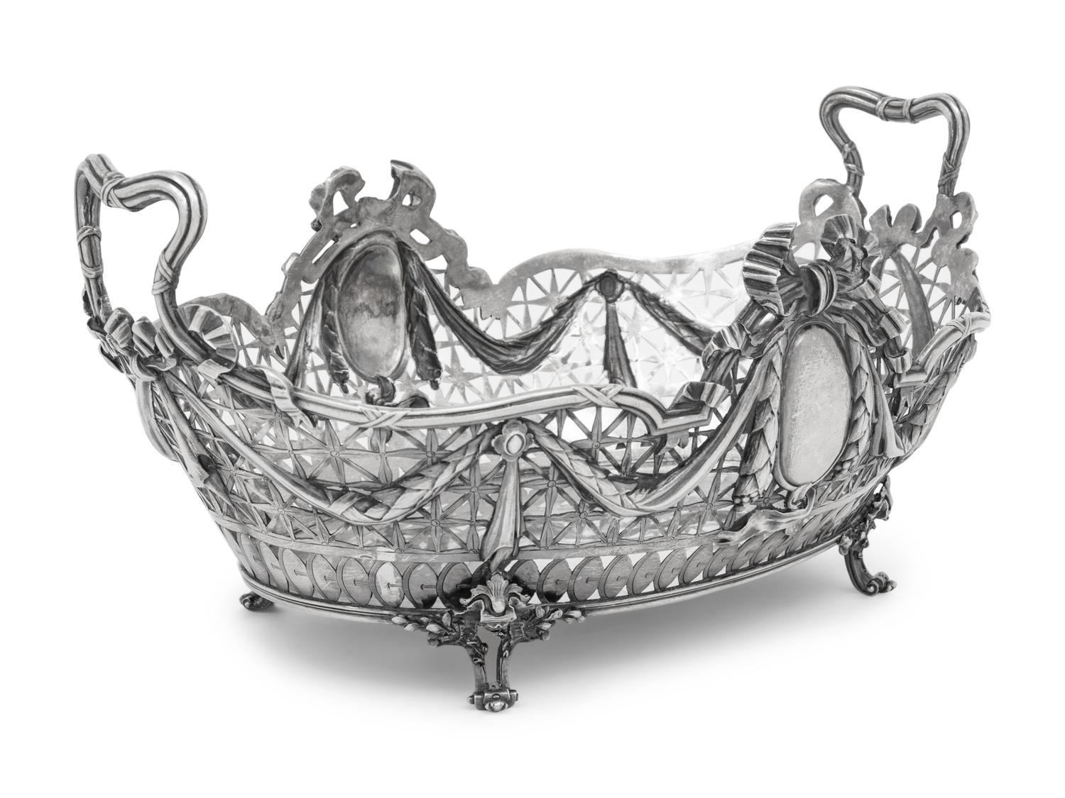 A German Silver Centerpiece Basket
