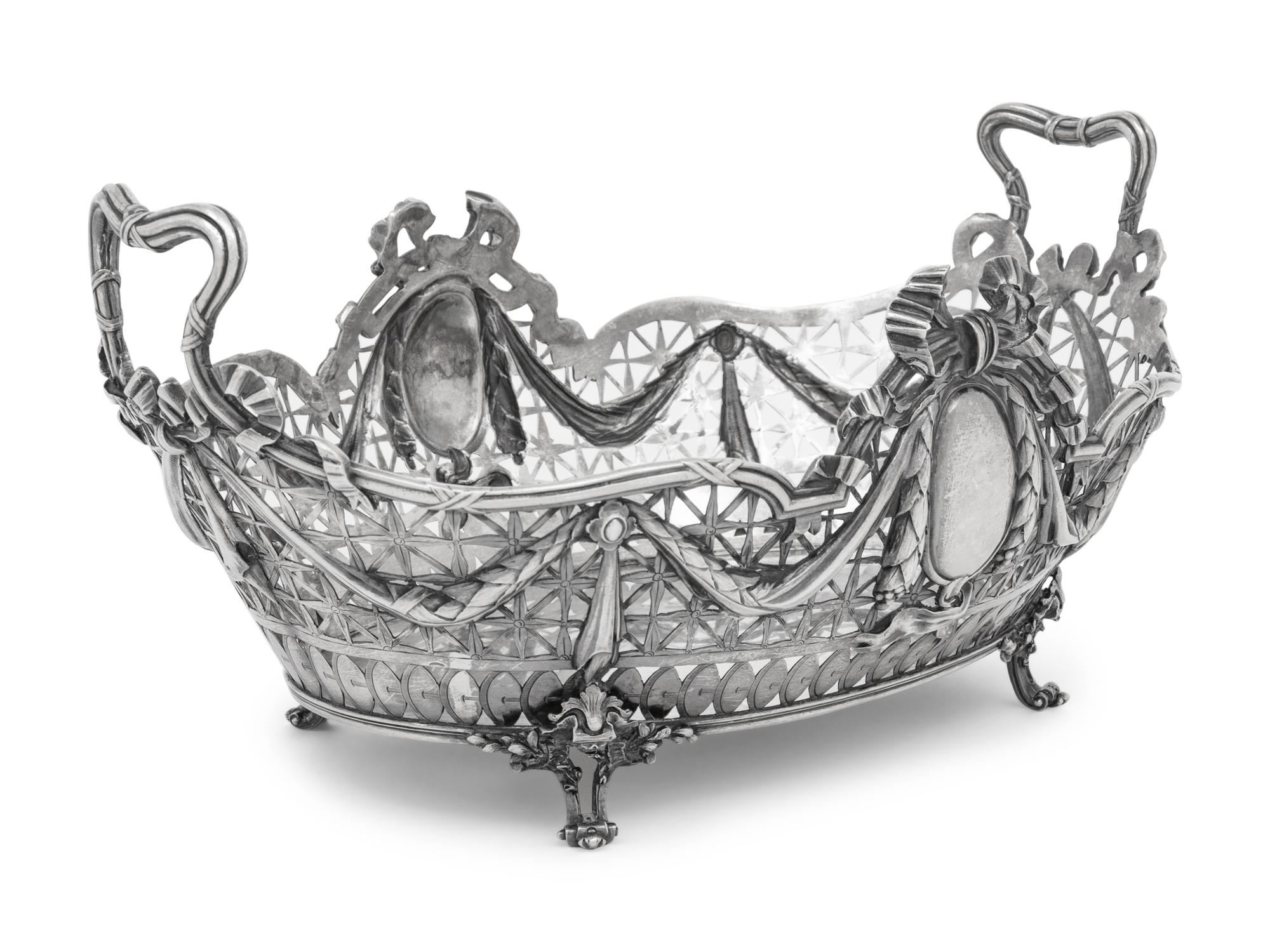 A German Silver Centerpiece Basket