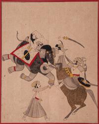 Three Indian Miniature Paintings