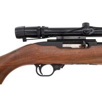 *Ruger 10/22 Rifle with Mannlicher Style Stock and Bushnell Scope