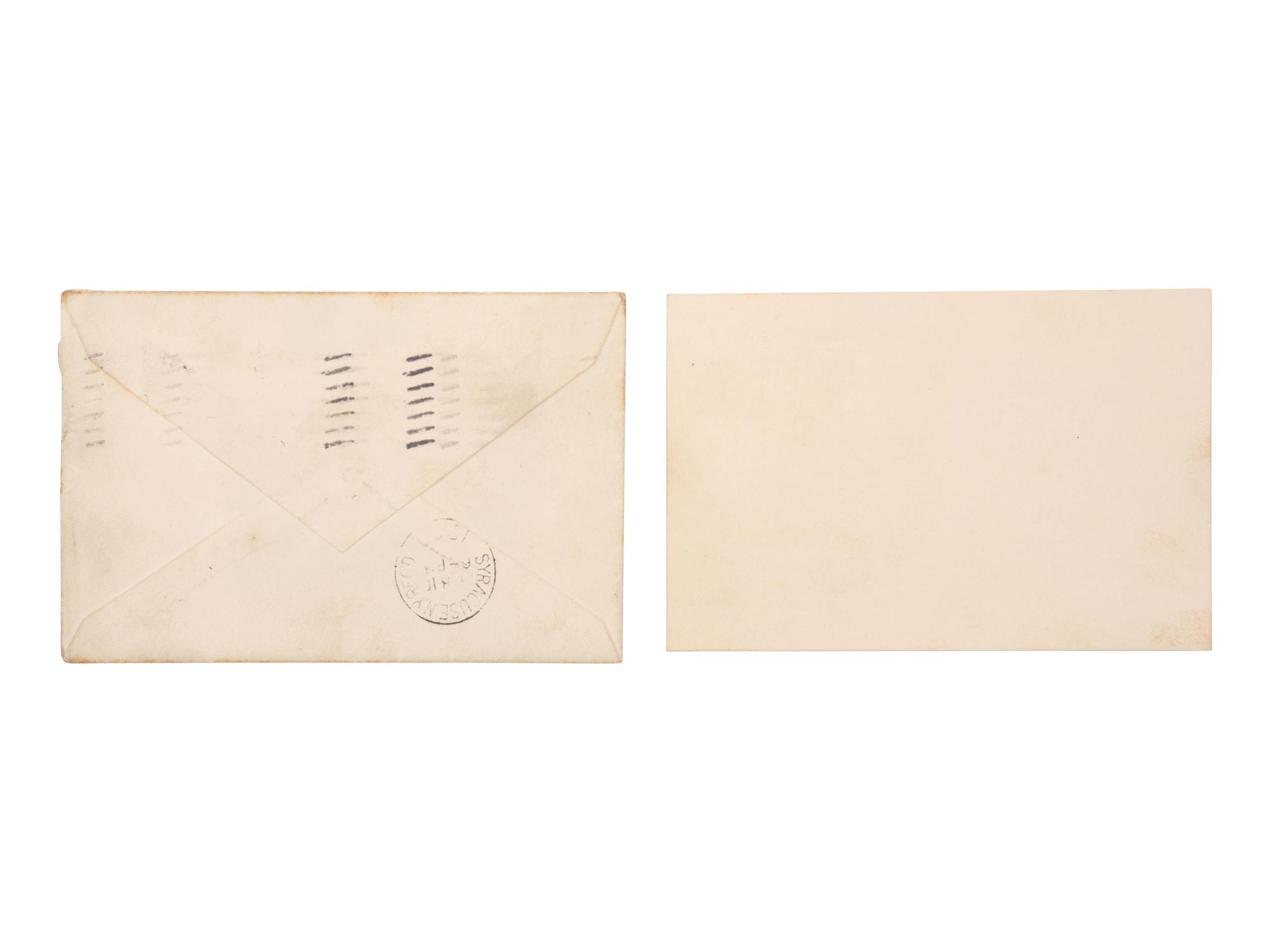 ROOSEVELT, Theodore (1858-1919). White House card signed ("Theodore Roosevelt"), as President, Washington [DC], ca 9 March 1907.