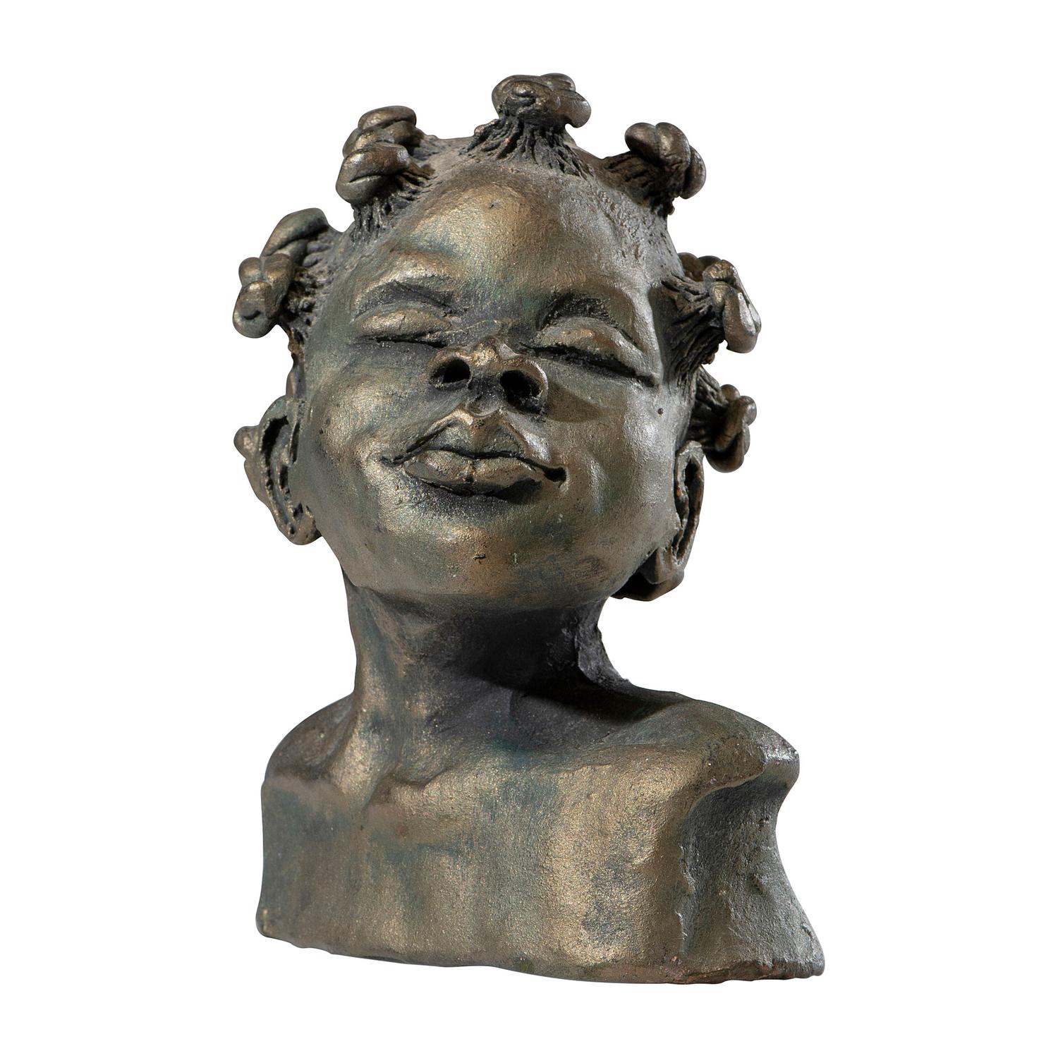 [African Americana] Bust Sculpture of a African American Female Subject